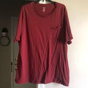 Red pocket tee